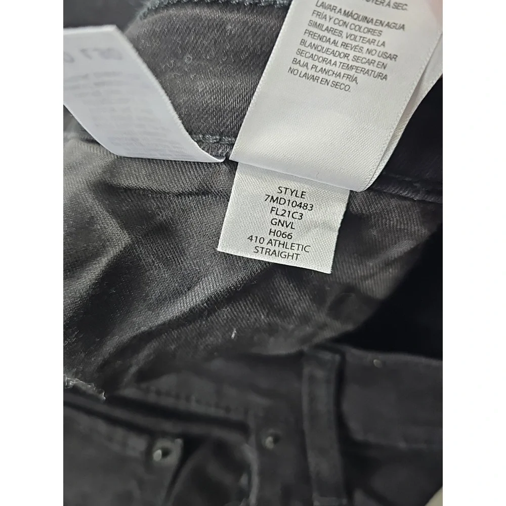 Lucky Brand 410 Athletic Slim Men's Black Jeans Size 40/30 Stretch Denim